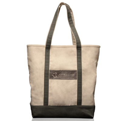 Canvas Tote Bag-3211 w Front Pocket-Cotton